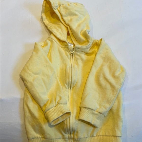 H&M soft yellow hoodie 12-18mo - Picture 2 of 3